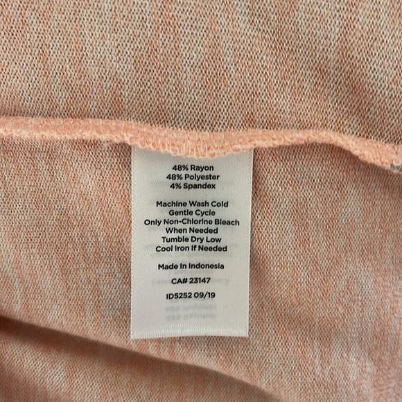 T by Talbots Women’s Light Coral Tee Size Large NWOT - Picture 7 of 9